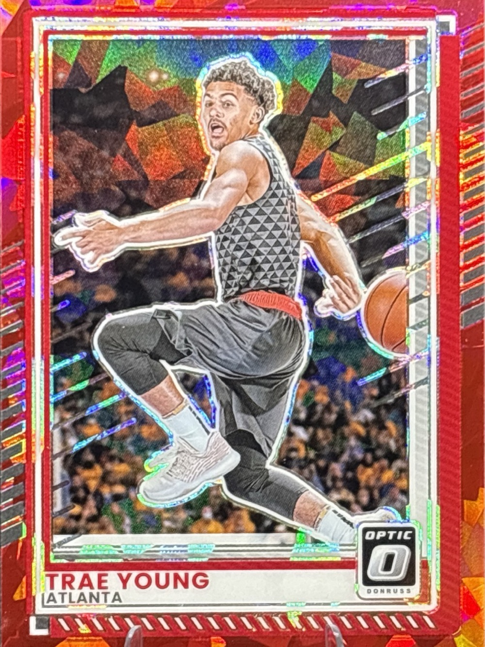 Panini Red Pulzar Prizm Trae Young Basketball Card